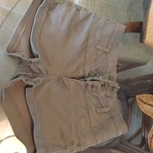 Charlotte Russe high waisted olive green shorts